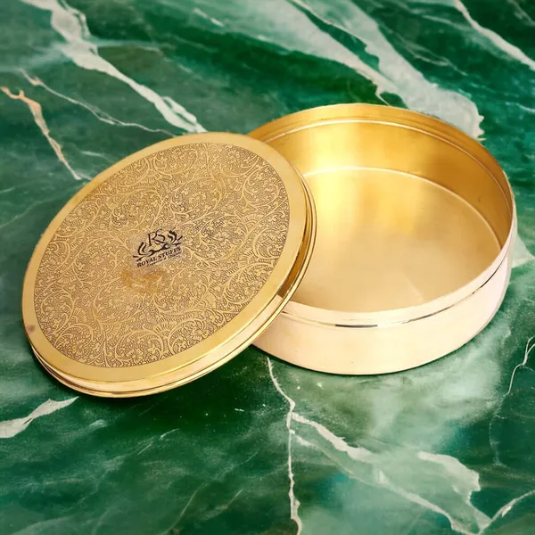 Royalstuffs_Brass_Chapati_Box_Puri_Dibba