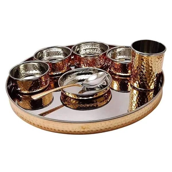 Royal_Metallic_Black_Steel_Dinner_Thali_Set_Copper_&_Steel_8_Pc_2.63_Kg