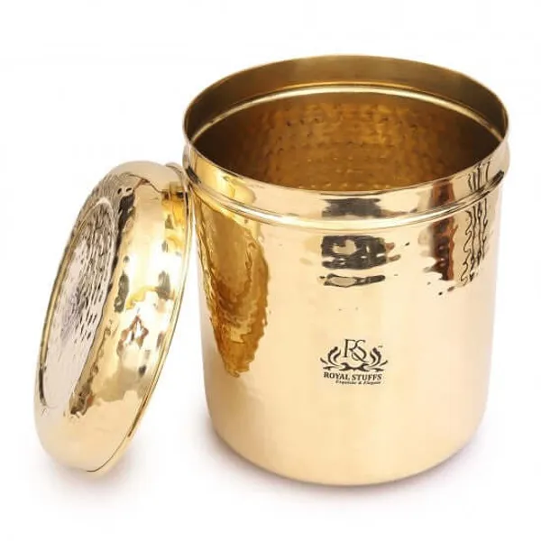 Royalstuffs_5_Liter_Brass_Kitchen_Storage_Box_Kitchen_Organizer_Box_Kitchen_Essentials_Storage_Container_Weight_1360_Gram