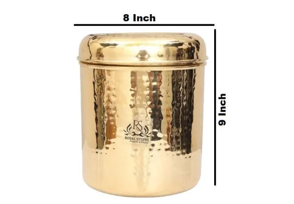 Royalstuffs_5_Liter_Brass_Kitchen_Storage_Box_Kitchen_Organizer_Box_Kitchen_Essentials_Storage_Container_Weight_1360_Gram