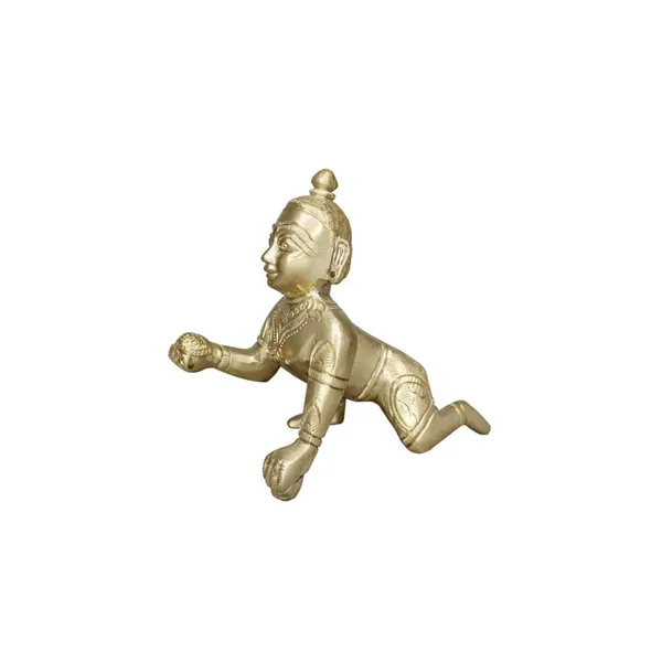 Royalstuffs_Brass_Laddoo_Gopal_Baby_KrishnaIdol_Statue_Sculpture_Brass_Laddu_Gopal_Kishan_Thakurji_Murti_Idol_Statue_Laddu_Gopal_Idol_Bal_Gopal_Murti_Weight_530_Grams