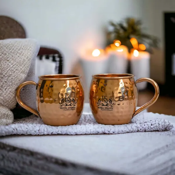 Set_Of_2_Handcrafted_Copper_Mugs_Hammered_Classic_Moscow_Mule_Mugs_Solid_Pure_Copper_Unlined_Mug_Cups_Weight350_Gram