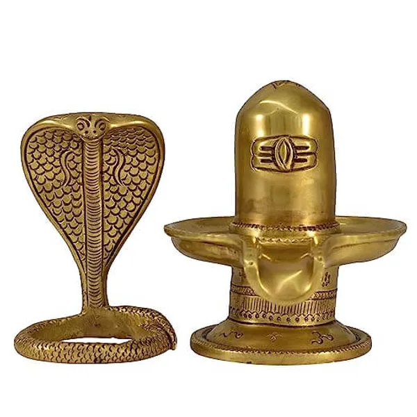 Vrindavan_Brass_Fine_Carved_Shivalingam_With_Naag_Dev