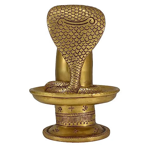 Vrindavan_Brass_Fine_Carved_Shivalingam_With_Naag_Dev