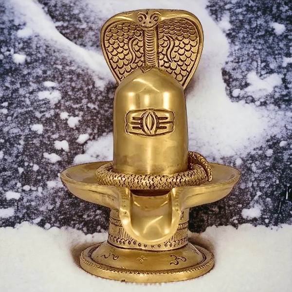 Vrindavan_Brass_Fine_Carved_Shivalingam_With_Naag_Dev
