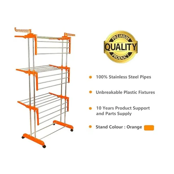 Novatic_Stainless_Steel_+_Virgin_Plastic_Cloth_Drying_Stand_(_3_Tier_)_with_Lockable_Wheels_-_Orange