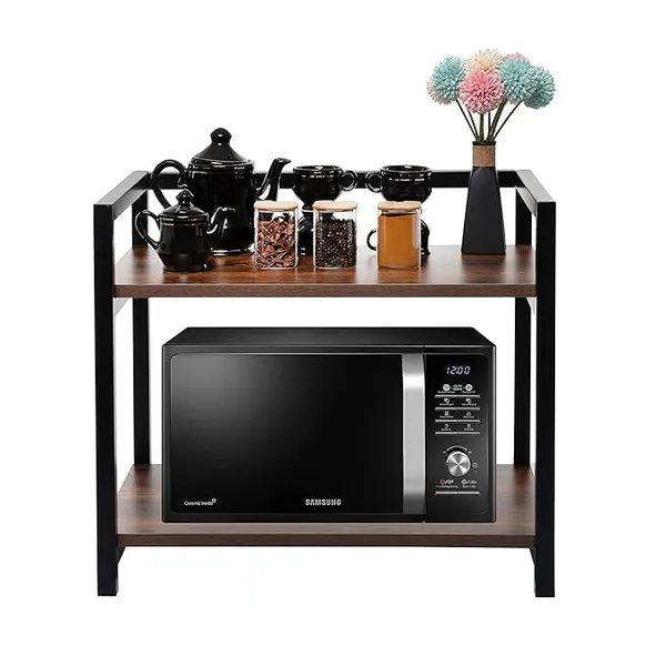 Novatic_Heavy_Duty_Microwave_Oven_Stand,_Kitchen_Storage_Rack/Double_Decker_Oven_Rack,_Metal_Frame,_Wooden_Shelves_(Weight_-_9.5_kg)_-_Walnut_Brown