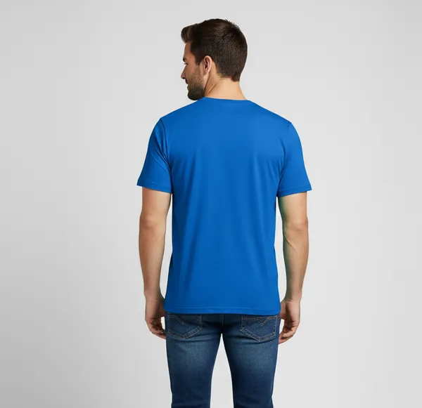 Blue_Cotton_Single_Jersey_T-shirt_For_Men