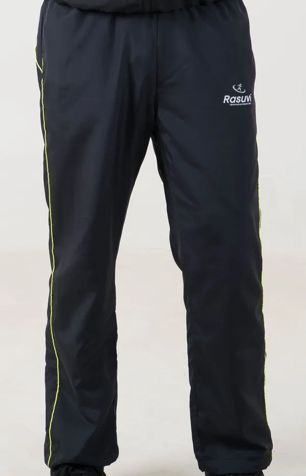 Black_&_Neon_Green_NS_&_Poly_Mesh_Track_Pant_Strip_For_Men