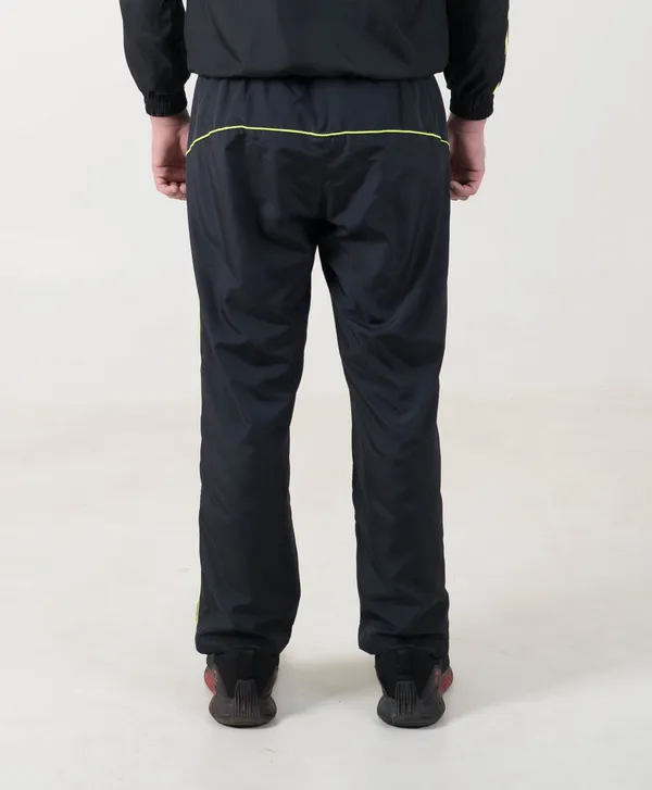 Black_&_Neon_Green_NS_&_Poly_Mesh_Track_Pant_Strip_For_Men
