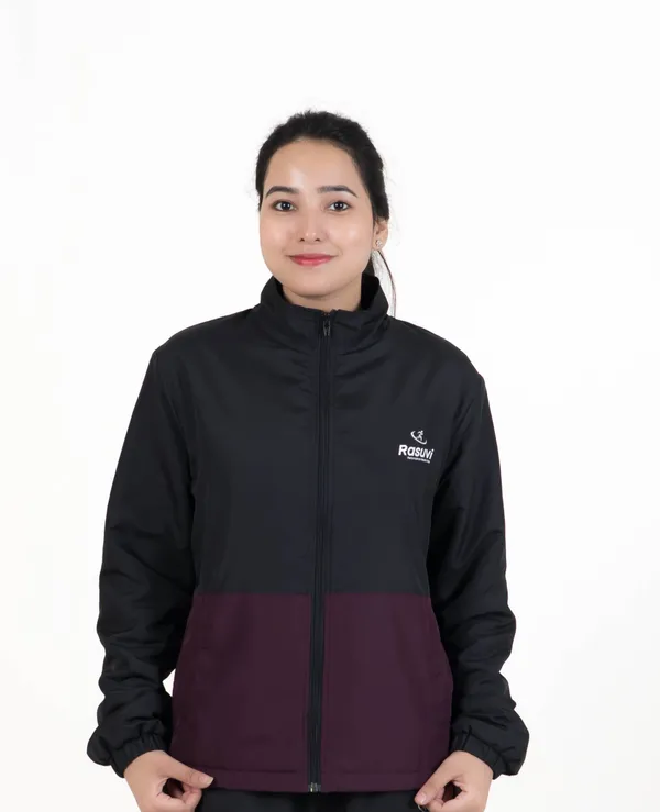 Black,_Olive_&_Blue_NS_Butter_&_Tafta_Polyster_NS_Fleece_Jacket_For_Women