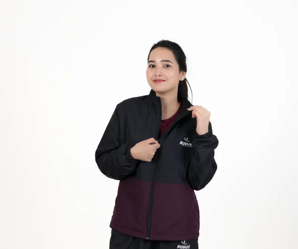 Black,_Olive_&_Blue_NS_Butter_&_Tafta_Polyster_NS_Fleece_Jacket_For_Women