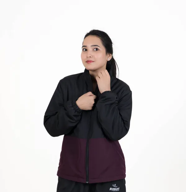 Black,_Olive_&_Blue_NS_Butter_&_Tafta_Polyster_NS_Fleece_Jacket_For_Women