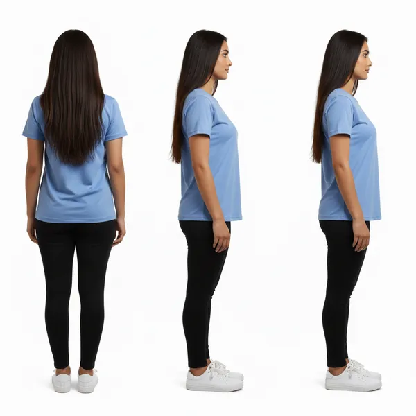 Wine_&_Aqua_Blue_Poly_Spendex_T-Shirt_For_Women