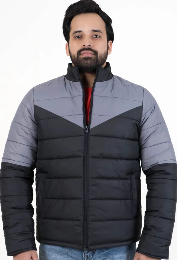 Grey_&_Black_NS_Butter_&_Tafta_Polyster_Puffer_Jacket_For_Men
