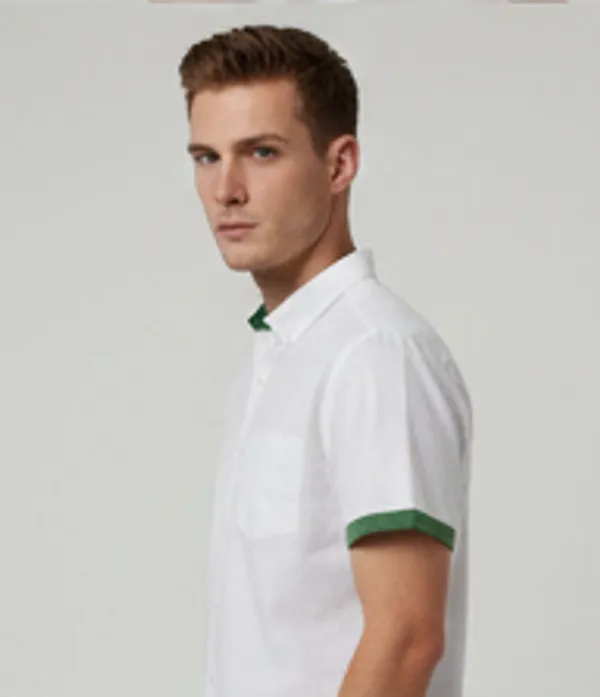 Offwhite_With_Green_Contrast_Cotton_Linen_Casual_Shirt_For_Men