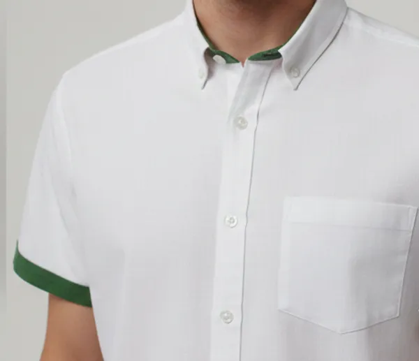 Offwhite_With_Green_Contrast_Cotton_Linen_Casual_Shirt_For_Men