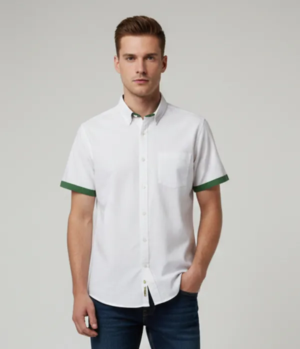 Offwhite_With_Green_Contrast_Cotton_Linen_Casual_Shirt_For_Men