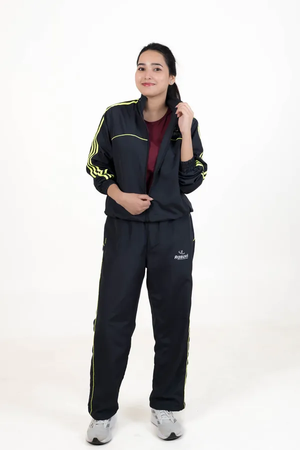Black_&_Neon_Green_Strip_NS_&_Poly_Mesh_Track_Jacket_For_Women