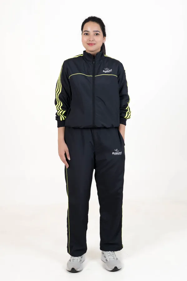 Black_&_Neon_Green_Strip_NS_&_Poly_Mesh_Track_Jacket_For_Women