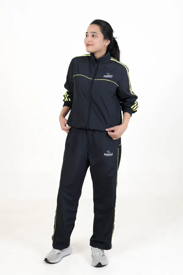Black_&_Neon_Green_Strip_NS_&_Poly_Mesh_Track_Jacket_For_Women