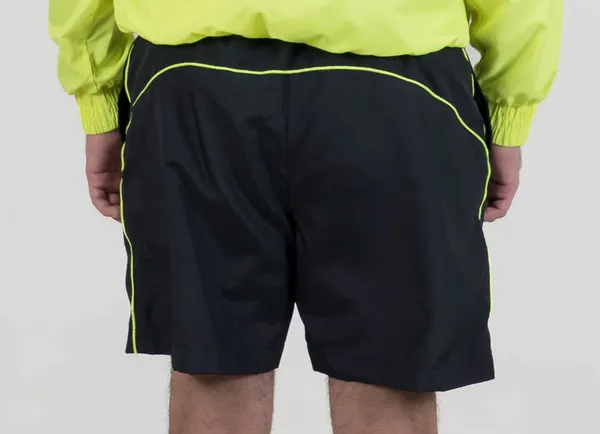 Black_&_Neon_Green_NS_&_Poly_Mesh_Shorts-MP_For_Men