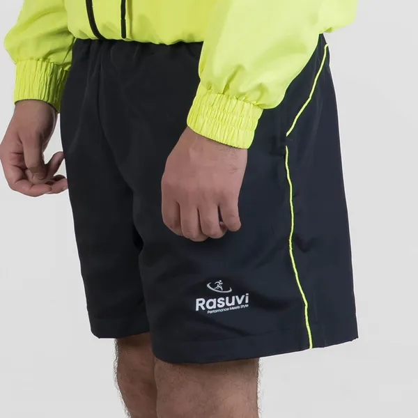 Black_&_Neon_Green_NS_&_Poly_Mesh_Shorts-MP_For_Men