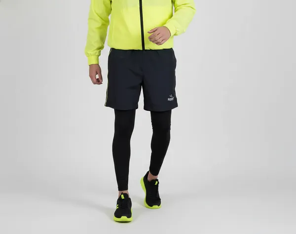 Black_&_Neon_Green_NS_&_Poly_Mesh_Shorts-MP_For_Men