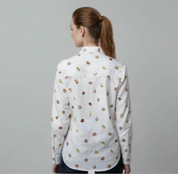 White_&_Embroidery_Cotton_Poplin_Shirt_For_Women