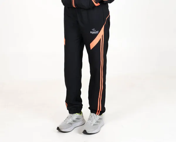 Black_&_Neon_Orange_Strip_NS_&_Poly_Mesh_Track_Pant_For_Women