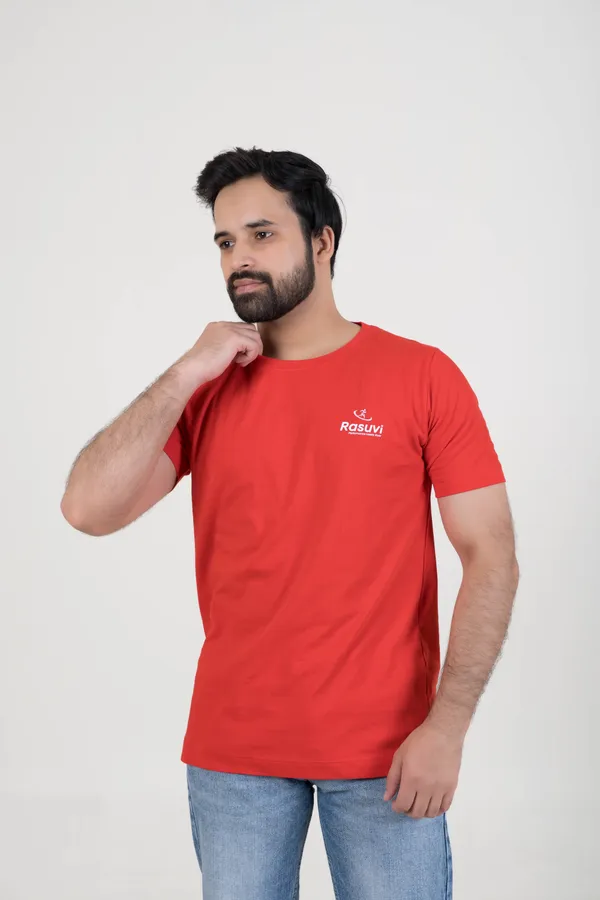Red_Cotton_Single_Jersey_T-shirt_For_Men