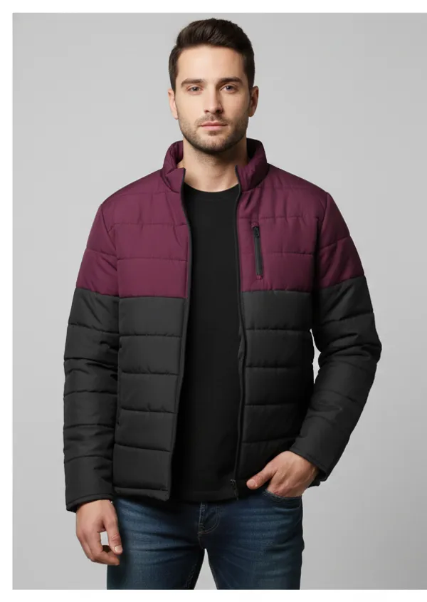Black_&_Wine_NS__&_Tafta_Polyster_Puffer_Jacket_For_Men