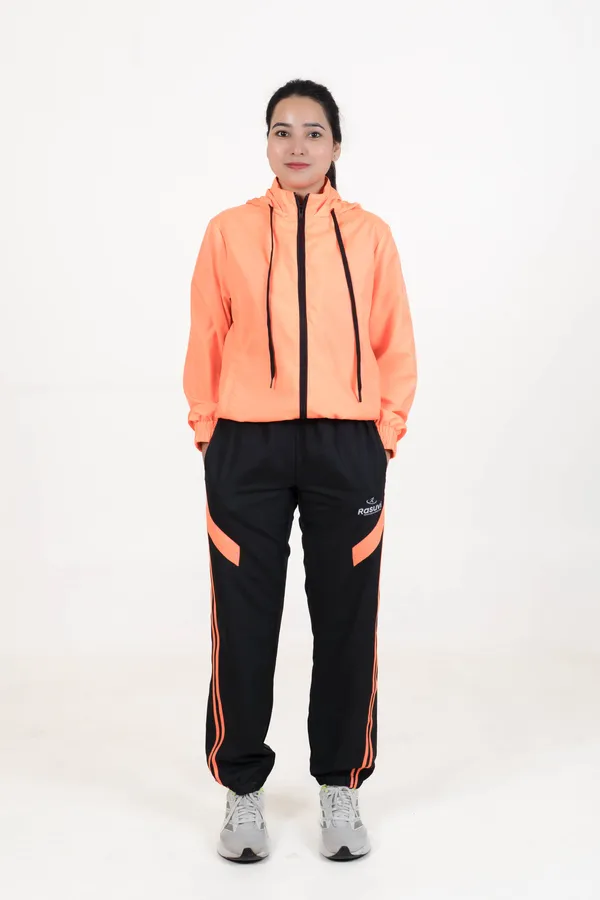 Orange_NS_Polyster_Hoody_Track_Top