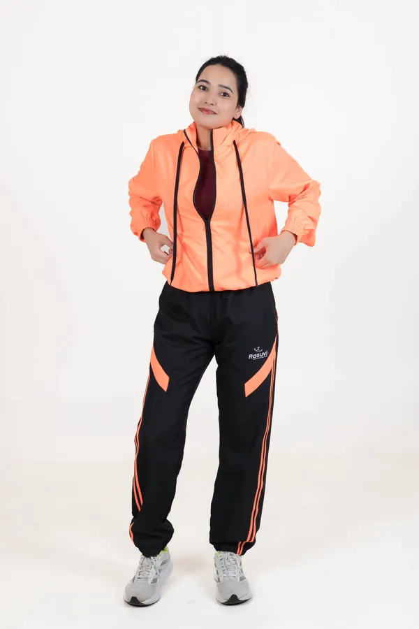 Orange_NS_Polyster_Hoody_Track_Top