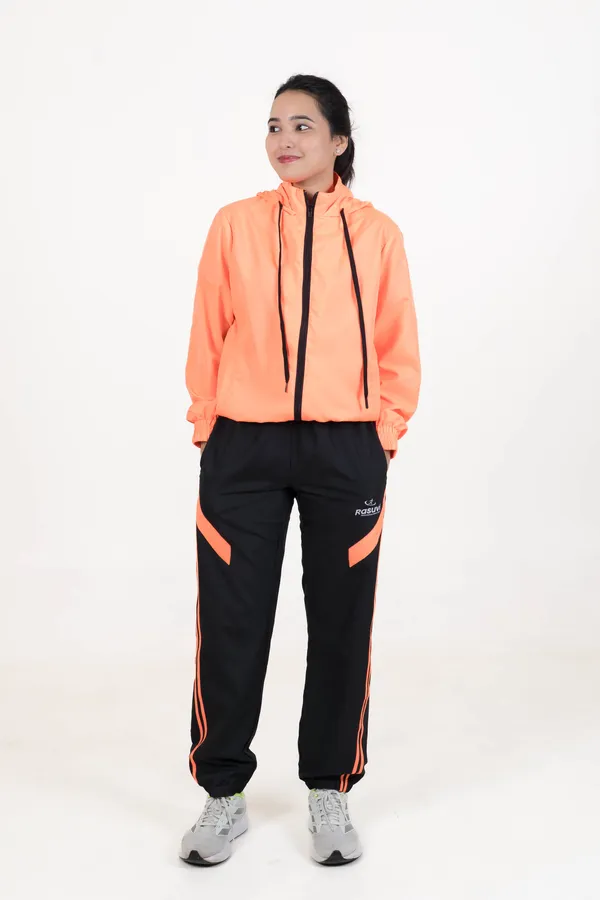 Orange_NS_Polyster_Hoody_Track_Top