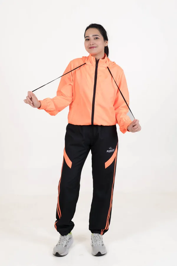 Orange_NS_Polyster_Hoody_Track_Top