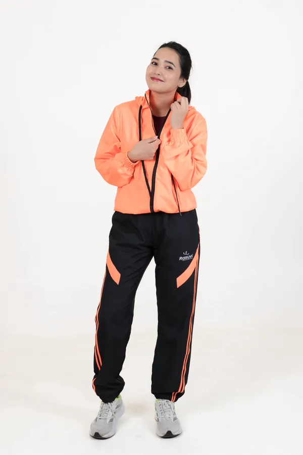 Orange_NS_Polyster_Hoody_Track_Top