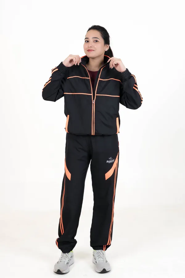 Black_&_Neon_Orange_Strip_NS_&_Poly_Mesh_Track_Jacket_For_Women
