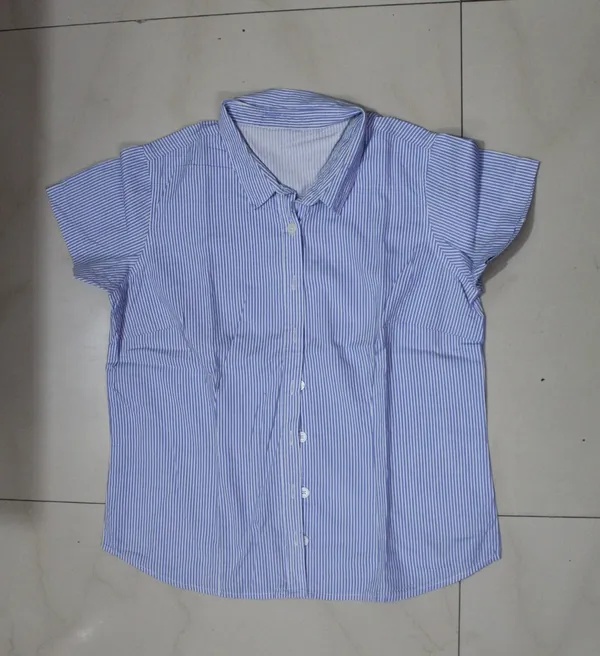 Blue_Strip_Printed_Cotton_Poplin_Casual_Shirt_For_Women