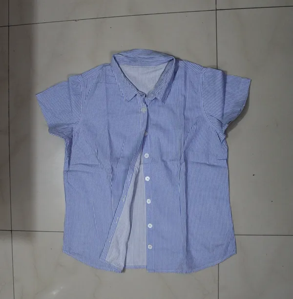 Blue_Strip_Printed_Cotton_Poplin_Casual_Shirt_For_Women