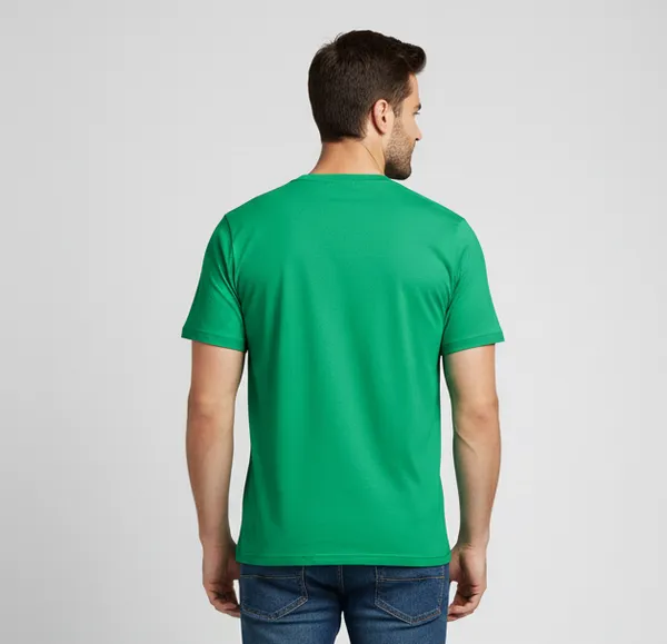 Green_Cotton_Single_Jersey_T-shirt_For_Men