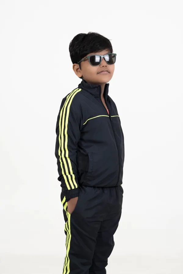 Black_&_Neon_Green_NS_&_Poly_Mesh_Track_Pant_For_Kids