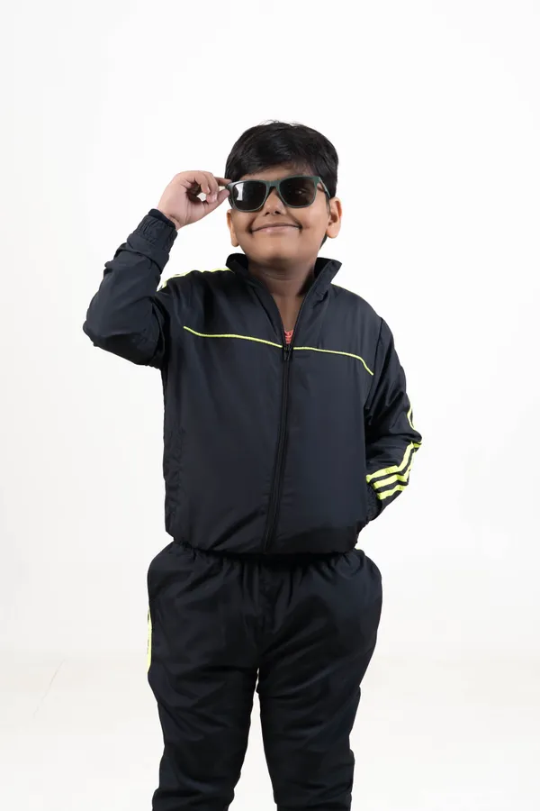Black_&_Neon_Green_NS_&_Poly_Mesh_Track_Pant_For_Kids