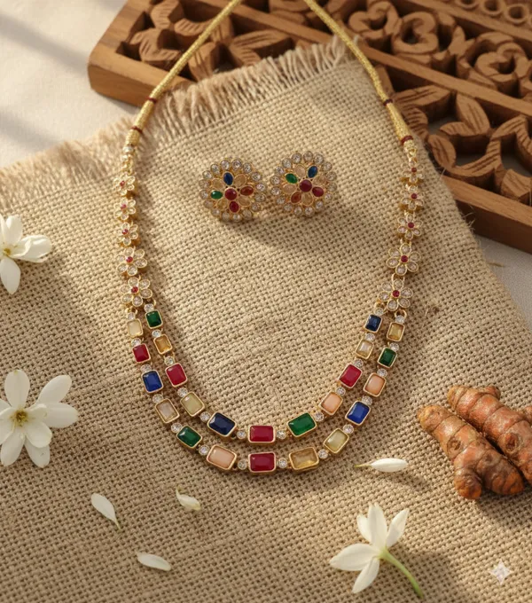 Multi_Color_Stone_Gold_Finish_Necklace_Set