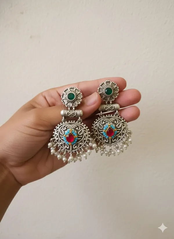 Silver_Multitone_Earrings