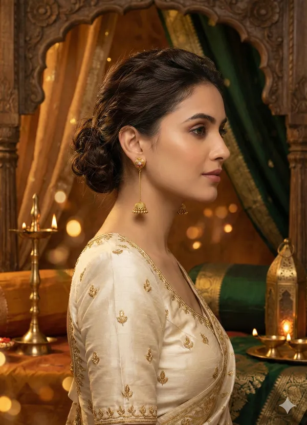 Gold_Single_Line_Kashmiri_Jhumka_For_Women