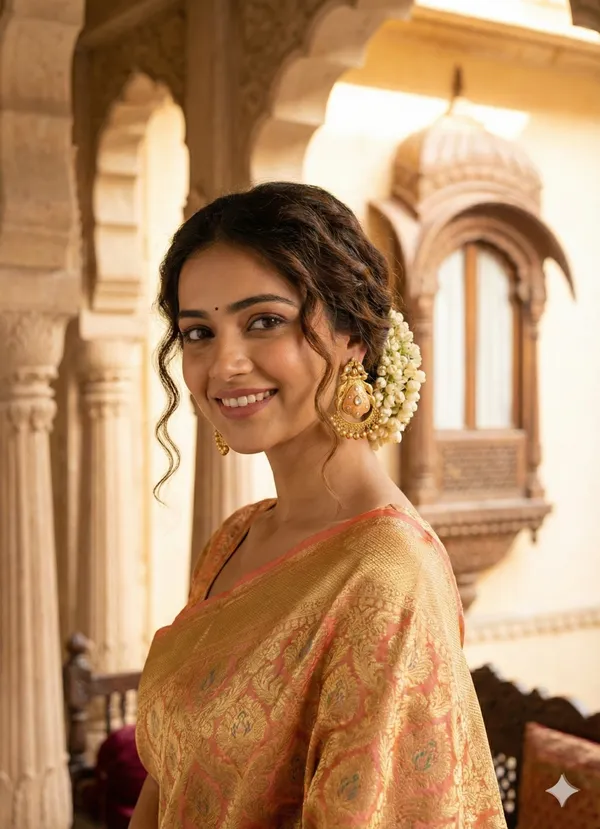 Peach_Mahima_Hand_Painted_Jhumka