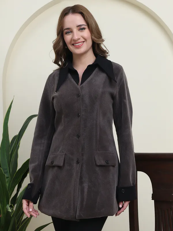 Black_Winter_Luxe_Suede_Long_Coat_For_Women