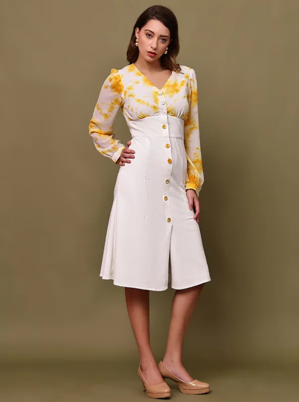 White_Tie_&_Dye_Valentino_&_Georgette_Dress_For_Women
