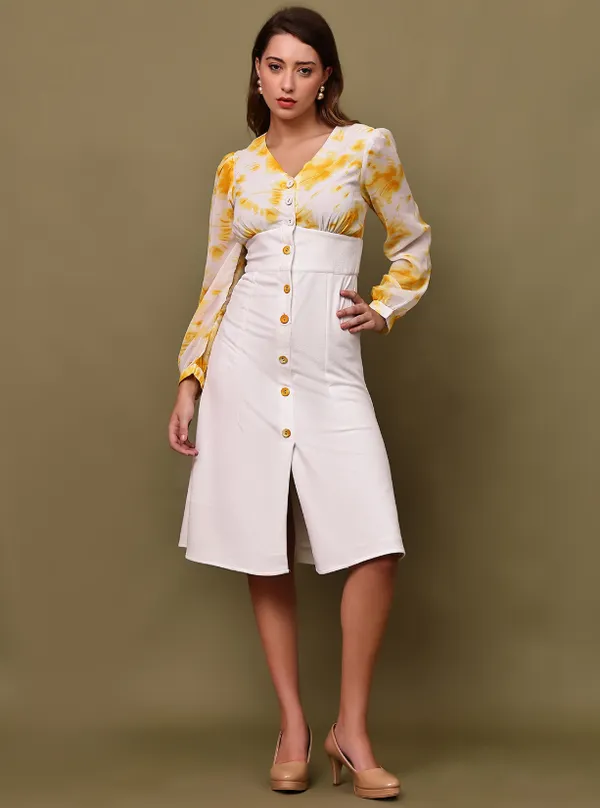 White_Tie_&_Dye_Valentino_&_Georgette_Dress_For_Women